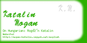 katalin mogan business card